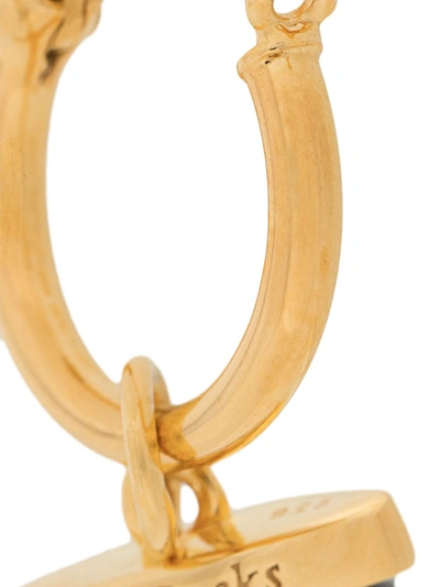 Shop True Rocks Shark Tooth Single Hoop Earring In Gold