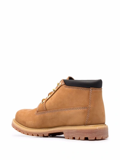 Shop Timberland Side Embossed-logo Boots In Brown