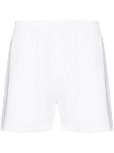 Shop Zimmerli Logo-band Boxer Shorts In White