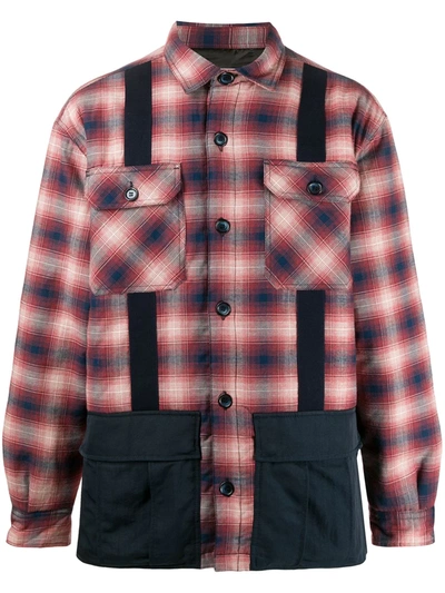 Shop Myar Plaid Check Jacket In Red