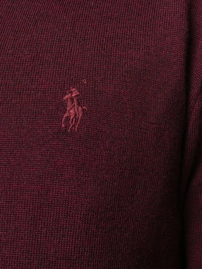 Shop Polo Ralph Lauren V-neck Knit Jumper In Red
