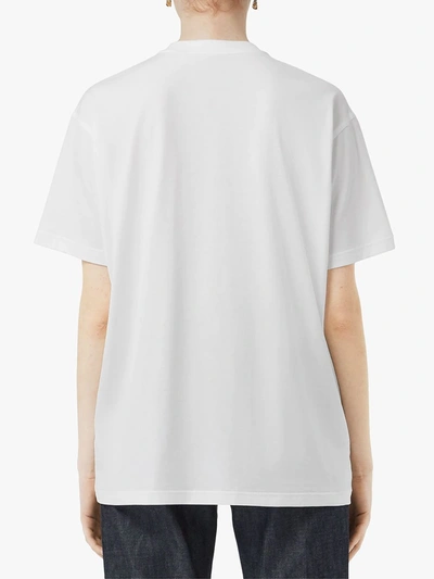 Shop Burberry Logo T-shirt In A1464 White