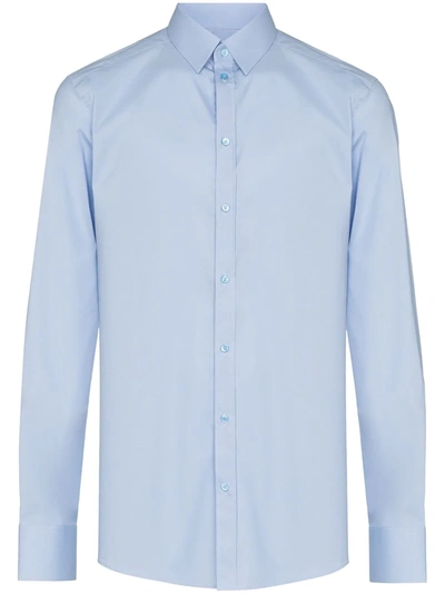 Dolce & Gabbana Cotton Shirt In Blue