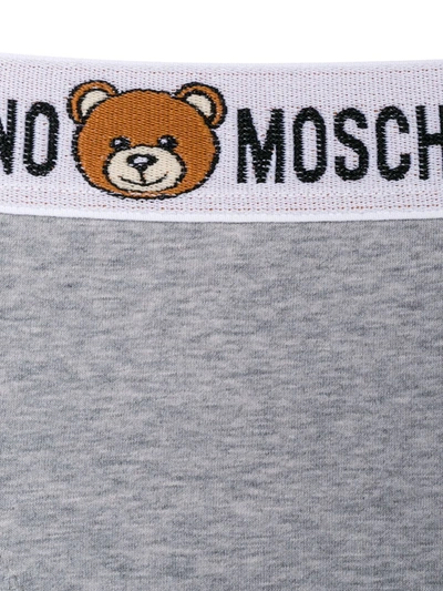 Shop Moschino Toy Bear Briefs Set In Grey