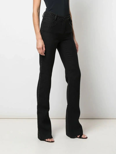 Shop Giambattista Valli Studded Bootcut Jeans In Black