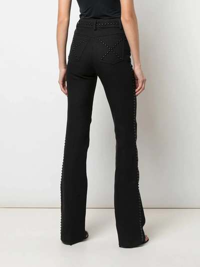 Shop Giambattista Valli Studded Bootcut Jeans In Black