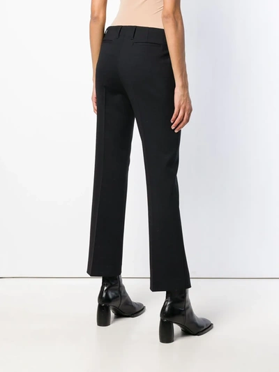Shop Quelle2 Straight Leg Tailored Trousers In Black