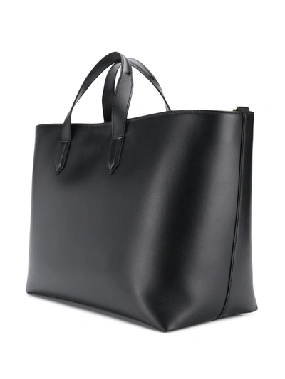 Shop Dolce & Gabbana Monreale Logo-stamp Tote Bag In Black