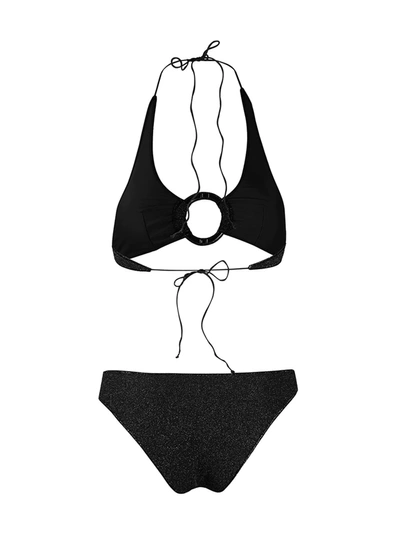 Shop Oseree Lumière Ring Bikini In Black