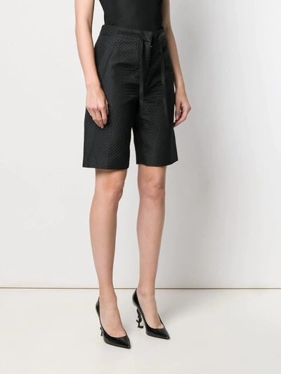 Pre-owned Dior  Quilted Long Shorts In Black