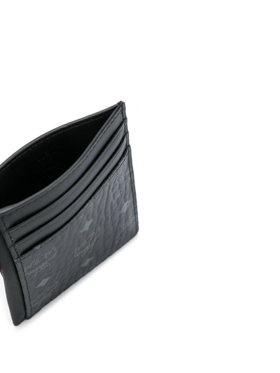 Mcm Mini N/s Cardholder In Black