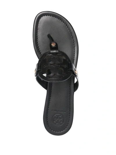 Shop Tory Burch Miller Leather Sandals In Black