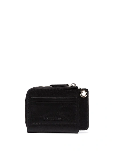 Shop Dsquared2 Icon Leather Wallet In Black