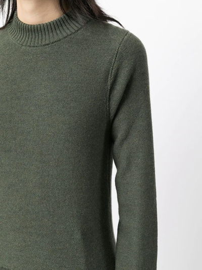 Shop Lemaire Round Neck Jumper In Green
