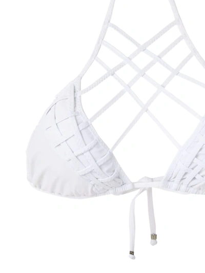 Shop Amir Slama Strappy Bikini Set In White