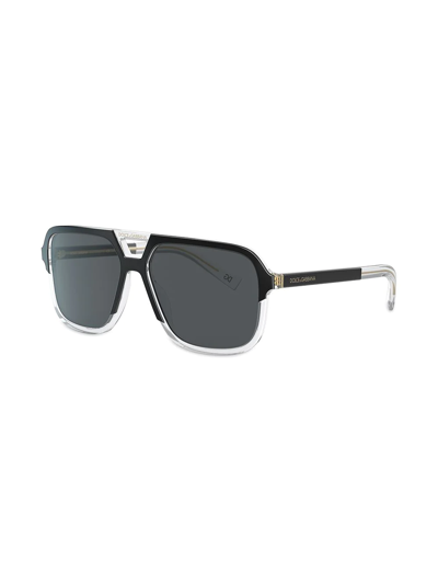 Dolce & Gabbana Aviator-frame Sunglasses In Black