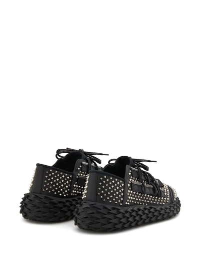 Shop Giuseppe Zanotti Platform Stud-embellished Sneakers In Black