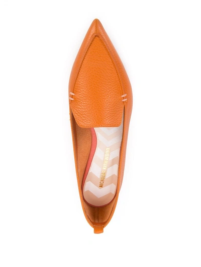 Shop Nicholas Kirkwood 18mm Beya Loafers In Orange