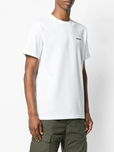 Shop Patagonia Logo Print T-shirt In White