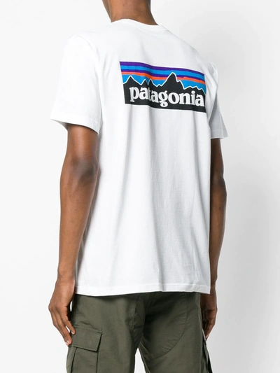 Shop Patagonia Logo Print T-shirt In White