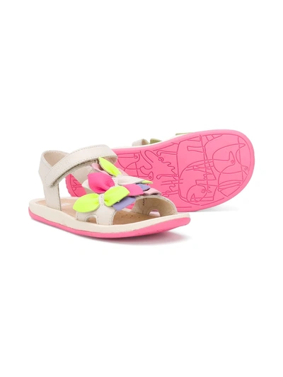 Camper Twins Petals-appliqué Sandals In Neutrals
