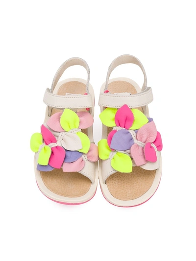 Camper Twins Petals-appliqué Sandals In Neutrals