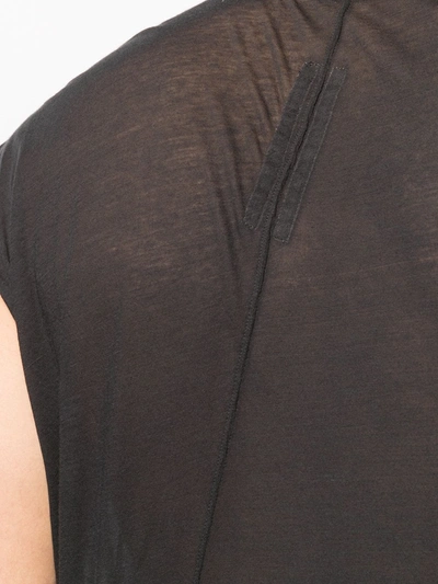 Shop Rick Owens Extreme Plunge-neck T-shirt In Black
