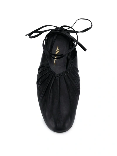 Shop 3.1 Phillip Lim / フィリップ リム Nadia Lace Up Ballerina Shoes In Black