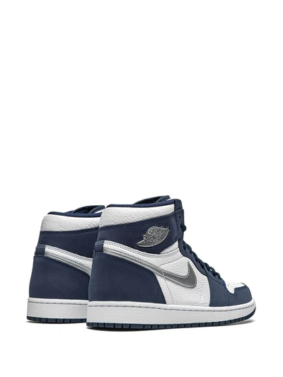 Shop Jordan Air  1 Retro High Co.jp "midnight Navy" Sneakers In White