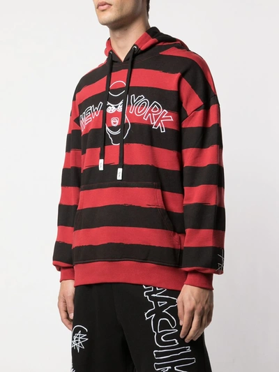 Haculla New Yorker Robber Hoodie In Red