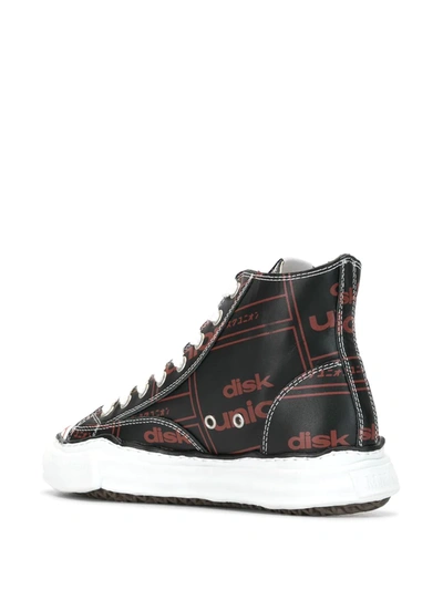 Shop Miharayasuhiro Logo Print High-top Sneakers In Black