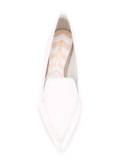 Shop Nicholas Kirkwood Beya Loafers 18mm In Neutrals