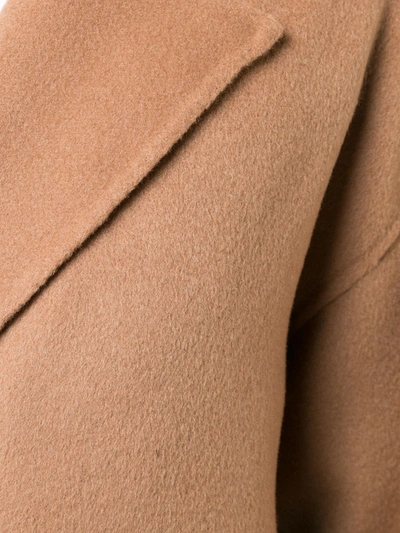 Shop Anine Bing Dylan Belted Double-breasted Coat In Neutrals