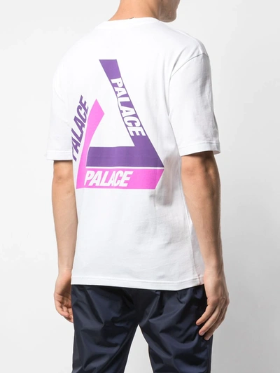 Shop Palace Tri-shadow Logo-print T-shirt In White