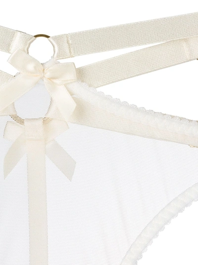 Shop Bordelle Harness Thong In White ,neutral