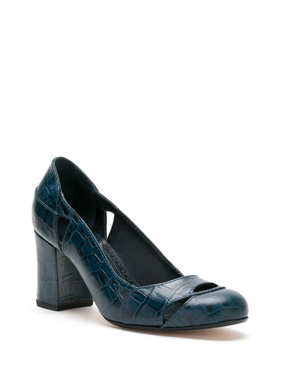Sarah Chofakian Bruxelas Leather Shoes In Blue
