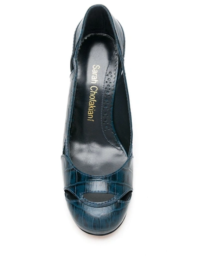Sarah Chofakian Bruxelas Leather Shoes In Blue