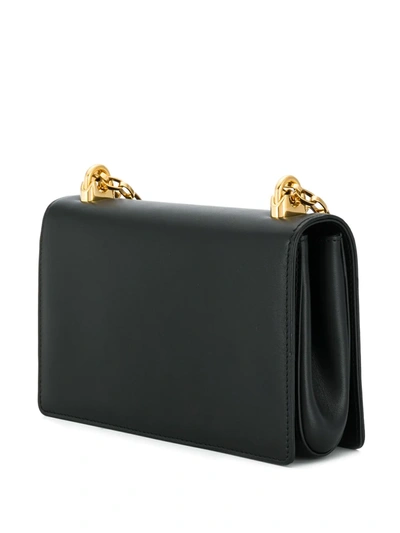 Shop Dolce & Gabbana Dg Girls Leather Shoulder Bag In Black