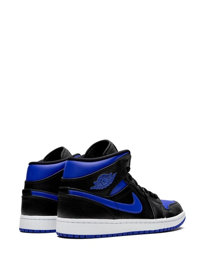 Shop Jordan Air  1 Mid "royal" Sneakers In Black