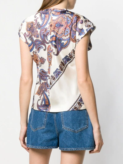 CHLOÉ PAISLEY PRINT TANK TOP - 大地色