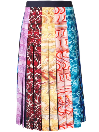 MARY KATRANTZOU RIPPLE STRIPES SKIRT - 多色