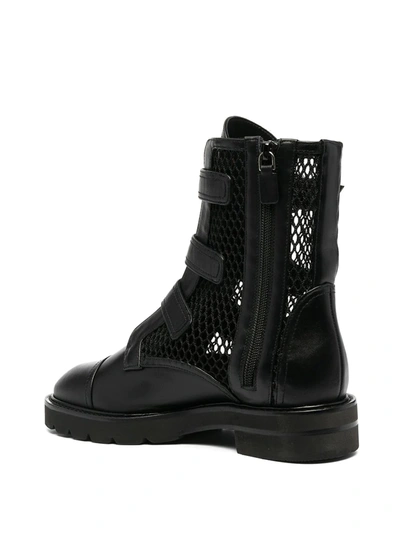 Shop Stuart Weitzman Zip-up Leather Boots In Black