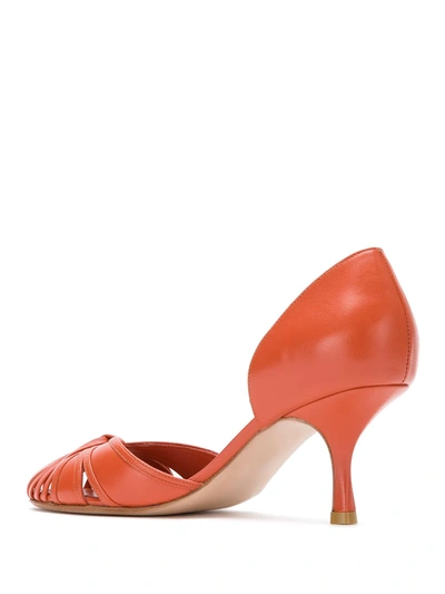 Sarah Chofakian Sarah Pumps In Orange