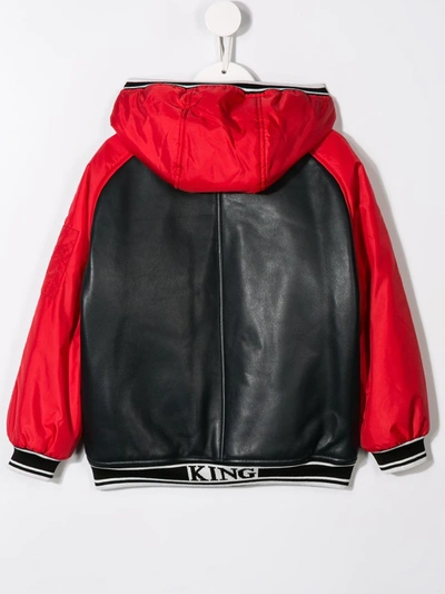 Shop Dolce & Gabbana Padded Bomber Jacket In Red