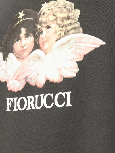 Shop Fiorucci Vintage Angels Printed Sweatshirt In Grey