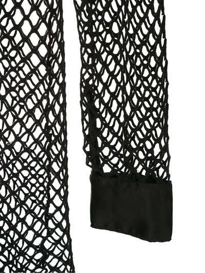 Amir Slama Mesh Shirt In Black