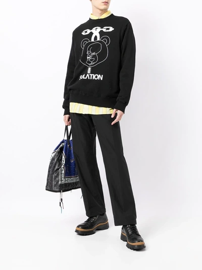 Shop Undercover Solation-print Sweatshirt In Black