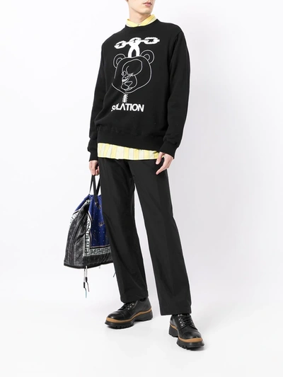 Undercover Solation Graphic Print Sweatshirt In Black