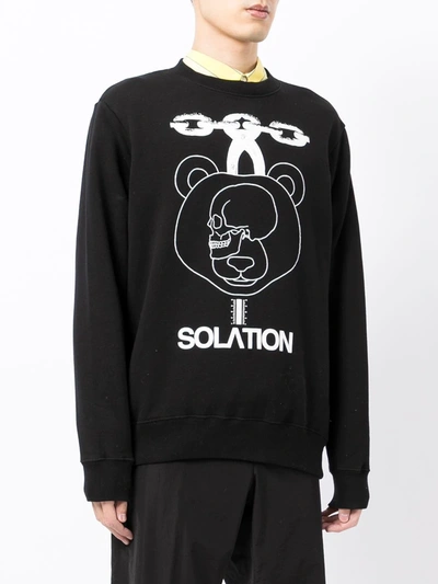 Shop Undercover Solation-print Sweatshirt In Black