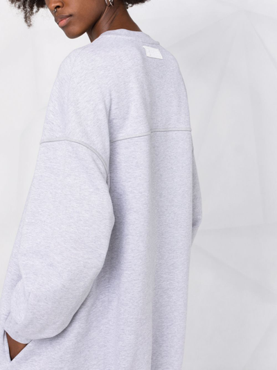 Shop Stella Mccartney Seam-detail Sweatshirt Dress In Grau